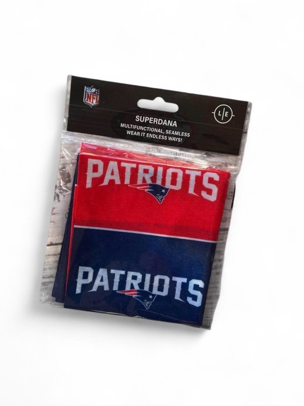 NFL New England Patriots Football Red, White & Blue Bandana Superdana